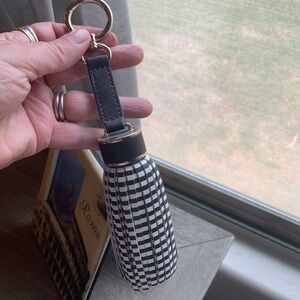 Henri Bendel Striped Leather  Bag/backpack tassle